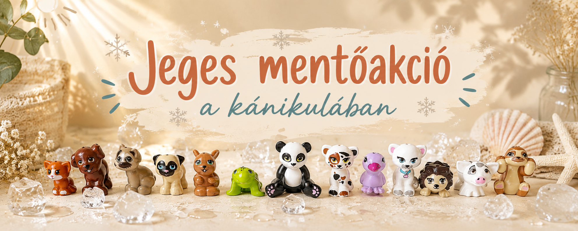 Jeges mentőakció – hűsítő szenzoros játék a nyári kánikulában