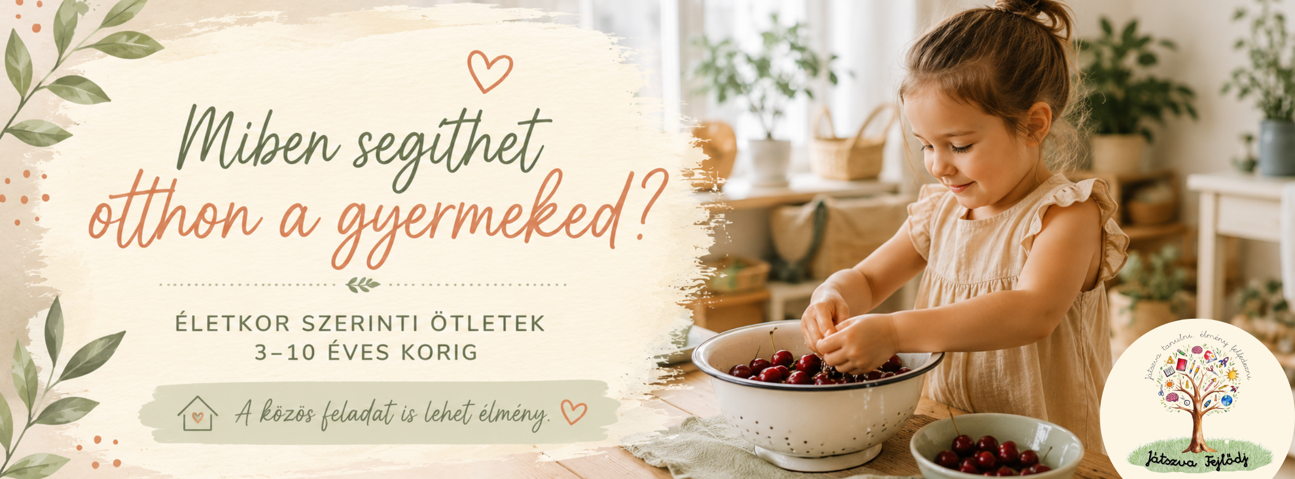 Házimunka gyerekeknek életkor szerint – miben segíthet otthon egy 3–10 éves gyermek?