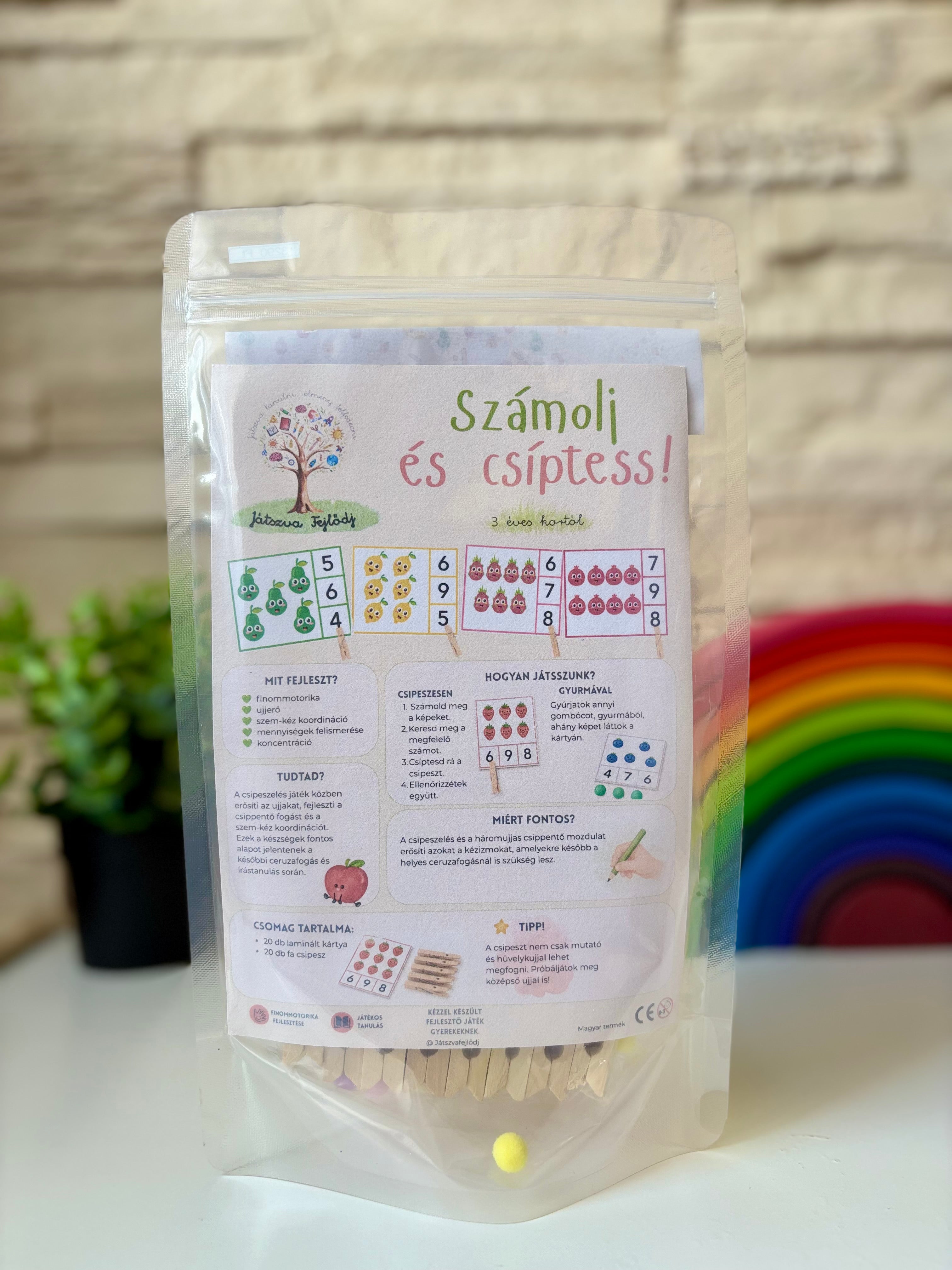 Számolj és csíptess! – Gyümölcsök